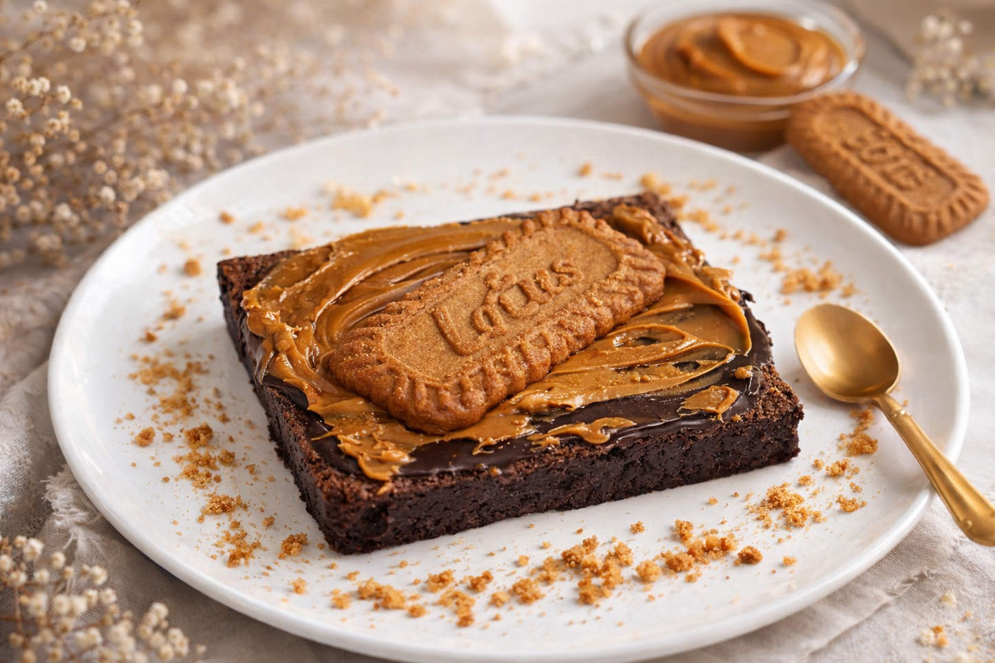 Lotus Biscoff Brownie