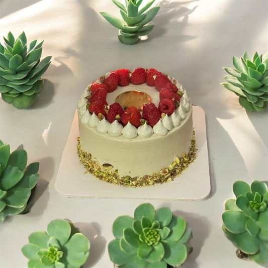 Pistachio Raspberry Cake