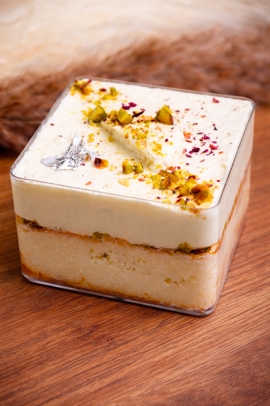 Kesar Rasmalai Pudding