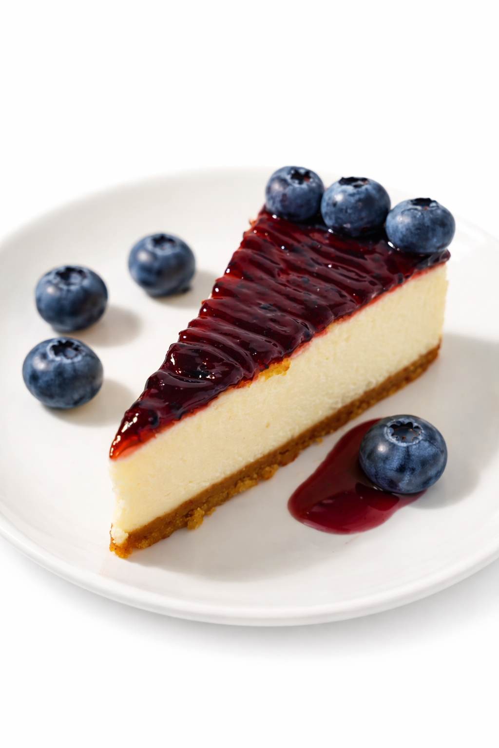 Slice Blueberry Cheesecake