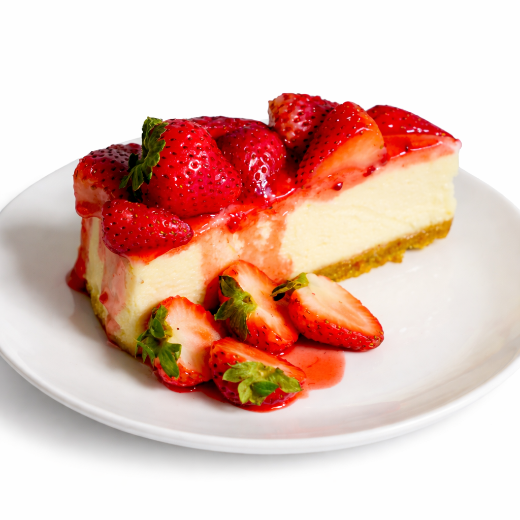 Slice Strawberry Cheesecake